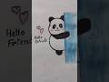 how to draw a Panda #shorts#ytshorts