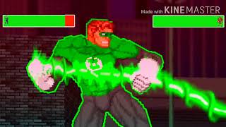 Green Lantern Vs. Ben 10 With Healthbars