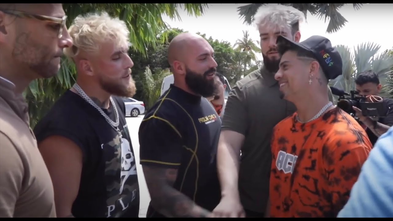 Jake Paul-Tyron Woodley news conference marred by scuffle