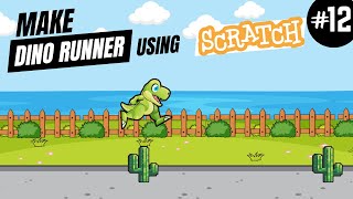 How to Make Dino Runner Game using Scratch | Tutorial #12 screenshot 3