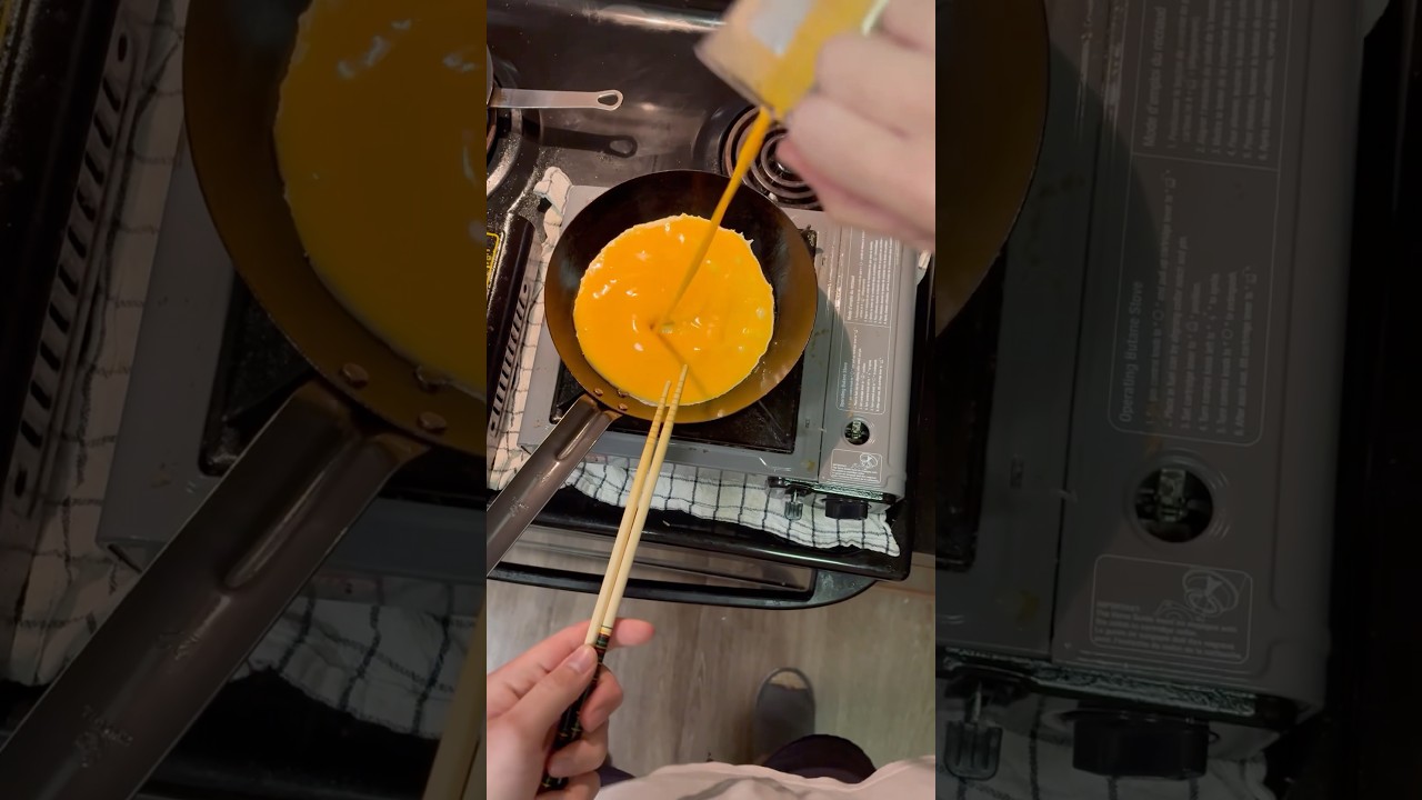 Day 232 - making the world’s hardest omelette(omurice) in carbon steel
