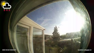 Weather timelapse of Saturday 24 April 2021