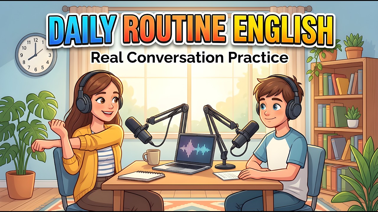Daily Routine in English | Real Conversation Practice for Beginners ...