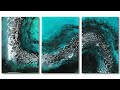 Resin Triptych - Creating flow across 3 panels