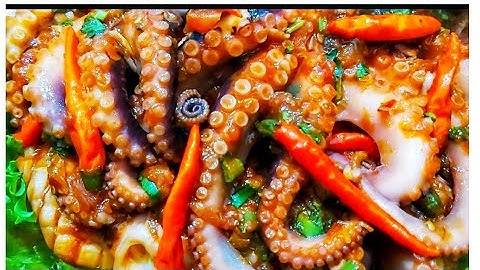 BẠCH TUỘC SỐT CAY  - Cách chế biến ngon nhất  || ÂTTG