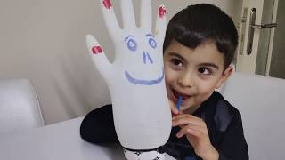 pipetle bardaktan eldiven balon şişirme Balloon Inflating game Ballon aufblasen Spiel screenshot 1