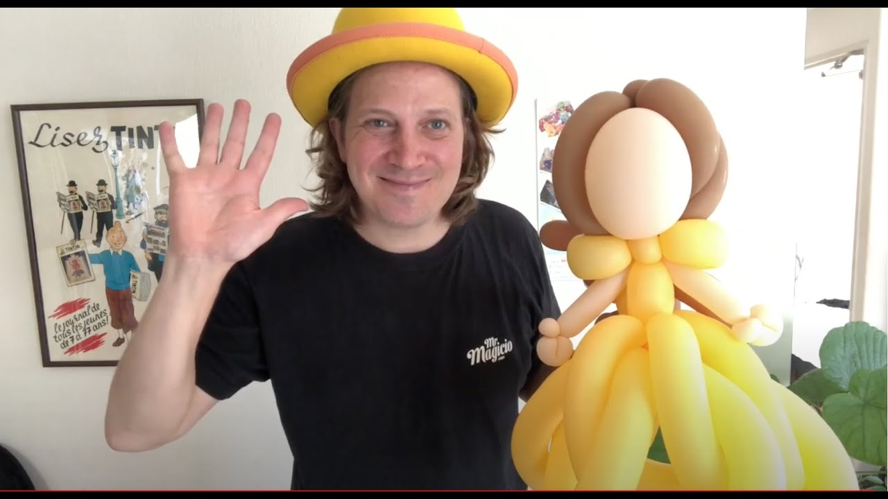Princess Belle / Flower Weave Balloon Twisting Tutorial YouTube