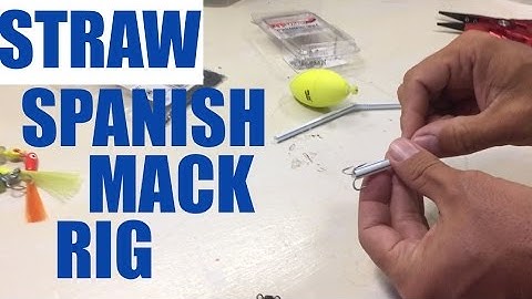 How to make a Spanish Mackerel rig with a Straw - Fishing Pensacola Florida