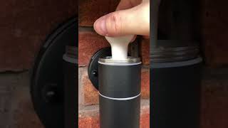 How to change a bulb on an outside light. #bulb #outsidelight