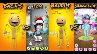Who Will win-Baldi's 🆚 Talking Tom 🆚 Talking Angella? 👌🤣 #baldisbasics #talkingtom #talkingangella