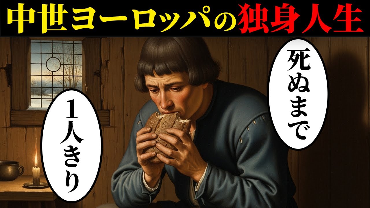 中世ヨーロッパの独身男のリアルな人生。謎の文化や日常…生涯独身を貫く…【世界絵画ストーリー】