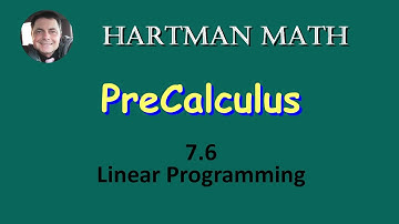 Precalculus 7.6 Linear Programming