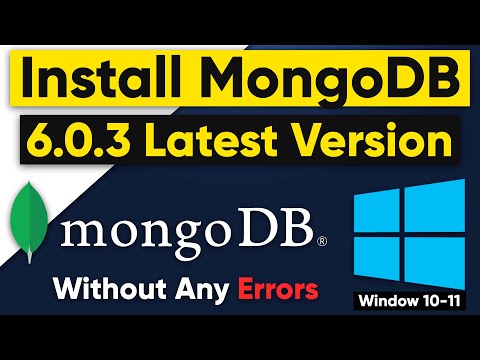 Install mongoDB v6.0.3 Latest on Windows 10/11 | How to install mongoDB LATEST