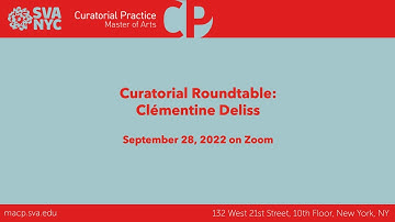 Curatorial Roundtable with Clémentine Deliss