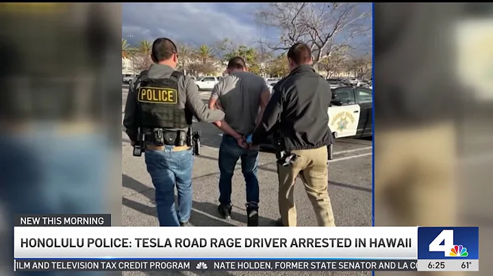 LA Tesla road rage driver arrested in Hawaii