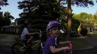 Kids Riding bikes