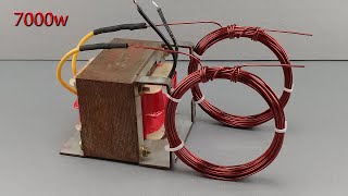230v 7000w Free Energy Generator with Two Copper Wire and Transformers