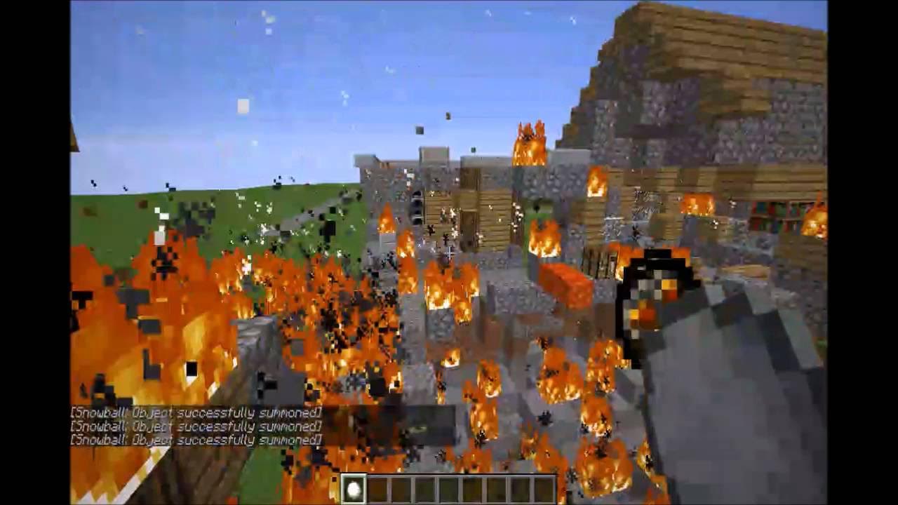 Minecraft How to Make Throwable Fireballs! YouTube