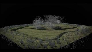 3D animation of a renovated farm house on a site of archaeological significance