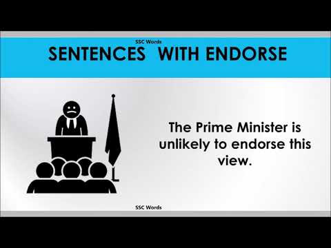 endorse---improve-english---meaning-and-5-sentences---gre-/-cat-/-gmat-word---ssc-words