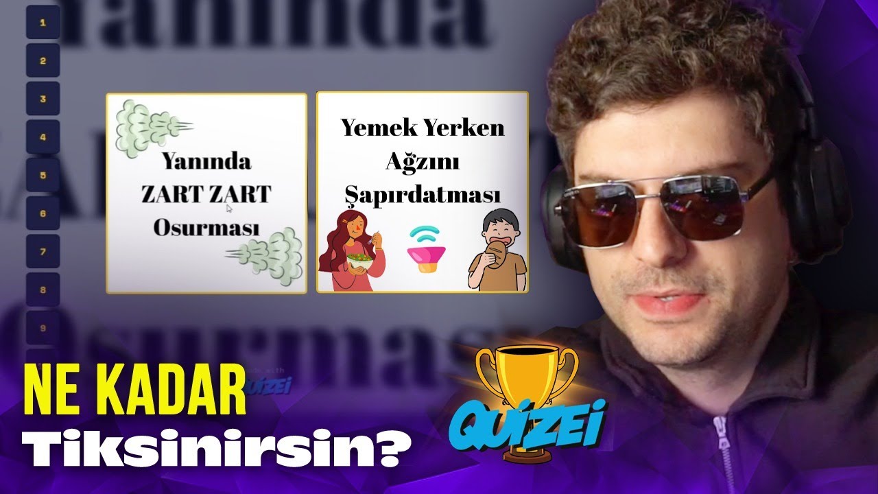 SEVGİLİNİZ BUNLARDAN HANGİSİNİ YAPARSA TİKSİNİRSİNİZ? | Quizei Test