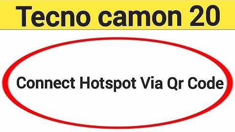 How to connect hotspot via QR code, Tecno camon 20 wireless internet connect kaise karen