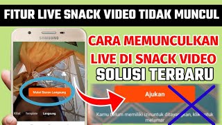 Snack Video Live feature not appearing | How to open the live feature on Snack Video screenshot 2