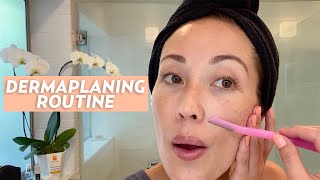 My Dermaplaning At Home Skincare Routine | #SKINCARE