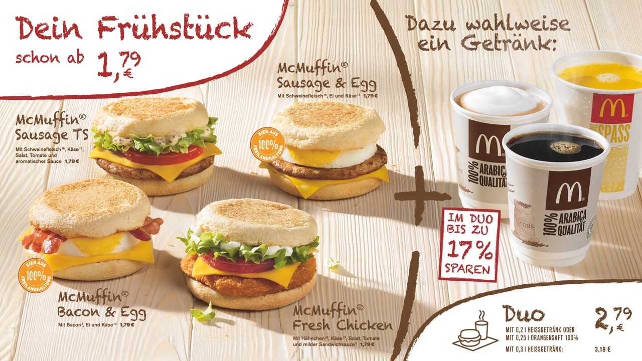 McMenu for digital menu board