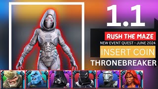 RUSH THE MAZE | New Event quest JUNE 2024 | INSERT COIN | easy path for completion | MCOC