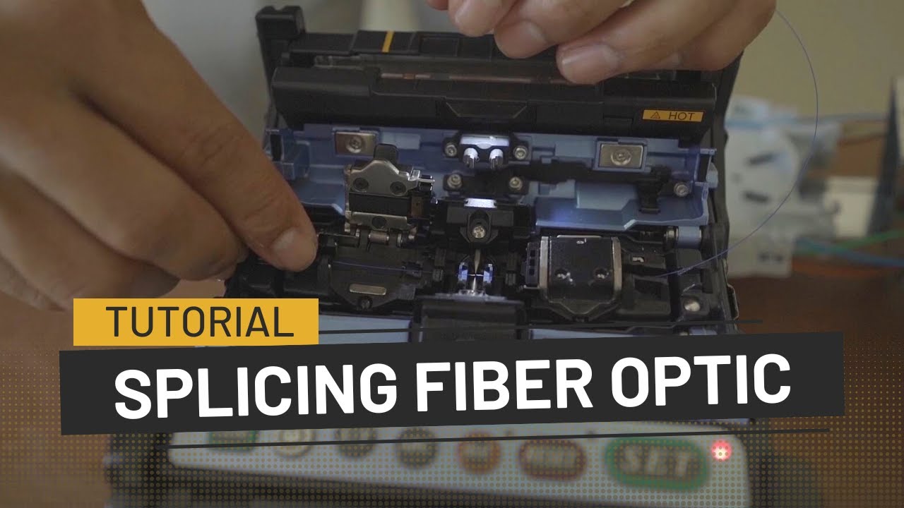 TUTORIAL SPLICING FIBER OPTIC - YouTube
