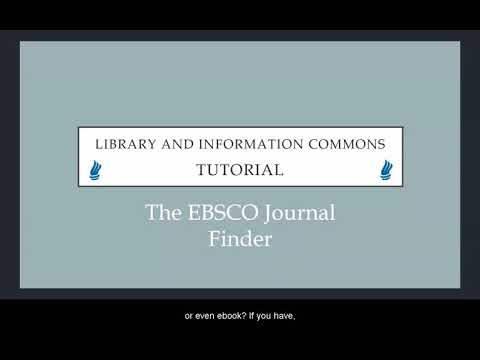 EGCC Library Journal Finder
