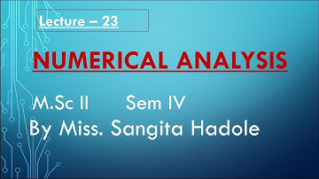 Lecture 23   Problem on Euler Maclaurin Formula