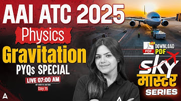 AAI ATC 2025 | Gravitation MCQs | AAI ATC Physics Classes | Day 15 | By Nikita Mam