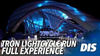 TRON Lightcycle / Run Full Experience Queue, Preshow &amp; POV