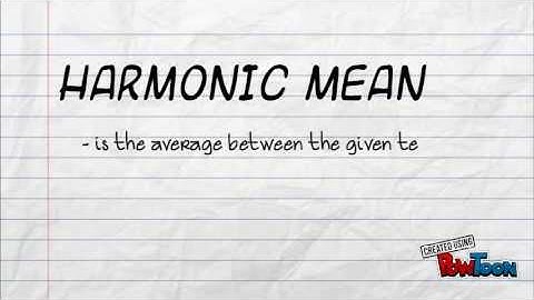Harmonic Sequence, Mean and Fibonacci