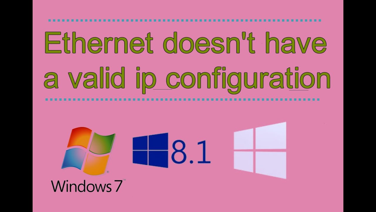 ethernet doesnt have a valid configuration
