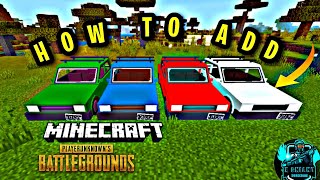 HOW TO ADD PUBG VEHICLES ADD ON ON MINECRAFT!BY X GNIANT!! screenshot 1