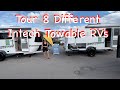 Quick tour of 8 different intech towable rvs tampa bay fall rv show