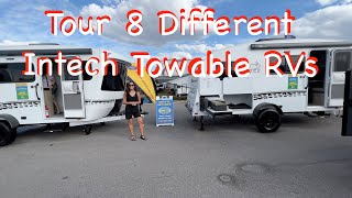 Quick Tour of 8 different Intech Towable RVs (Tampa Bay Fall RV Show)