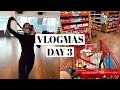 VLOGMAS DAY 3: back in the gym & trader joes holiday haul