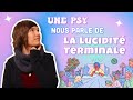 Une psy face  la lucidit terminale  interview maryne mutis