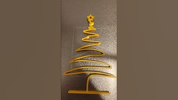 3D Printed Silky Gold Christmas Tree! #3dprinting #christmasdecorations #christmasornaments