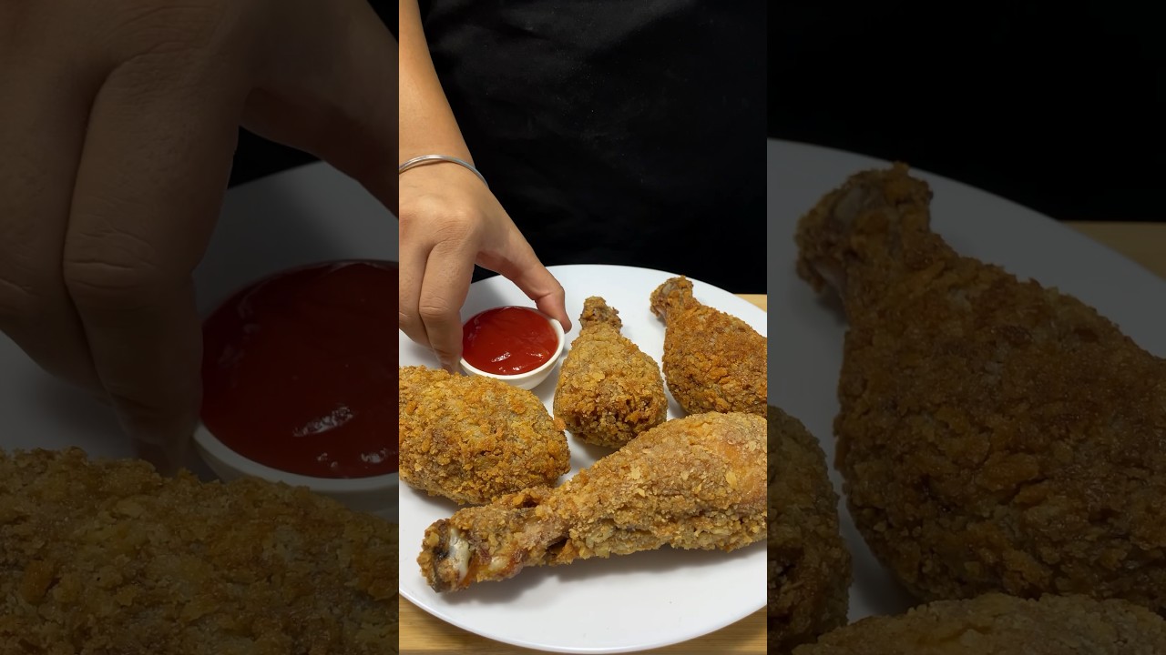 ⁣Crispy Fried Chicken ASMR Cooking #chicken #shorts #food #cooking #indianasmrworld #asmr #nonveg
