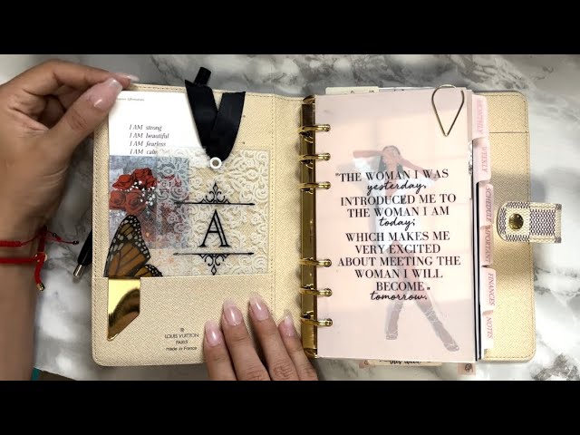 2021 Planner Set Up in My Louis Vuitton MM Agenda - Leah Carolyn