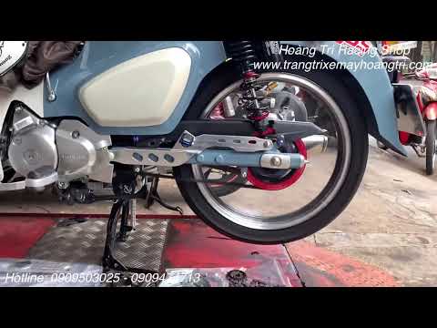 Video Bộ Nhông dây Cuaro CNC độ cho xe Super Cub 125cc - youtube