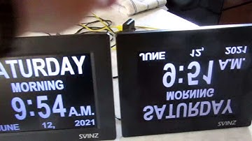 SVINZ model SDC008 "Alarm Day Clock": Repair of common upside down & reversed display fault