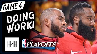 James Harden & Chris Paul CRAZY Game 4 Highlights vs Jazz 2018 NBA Playoffs - 51 Pts Combined