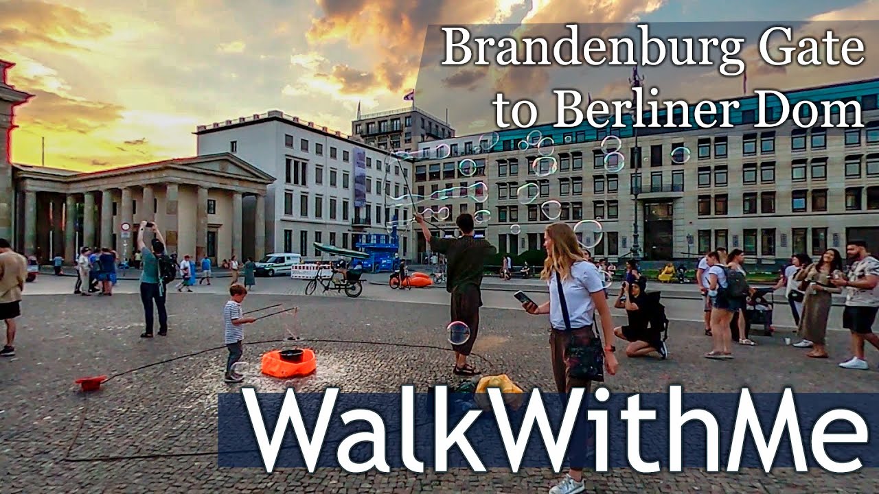Walking Tour from Brandenburg Gate to Berliner Dom | 4K Virtual Tour