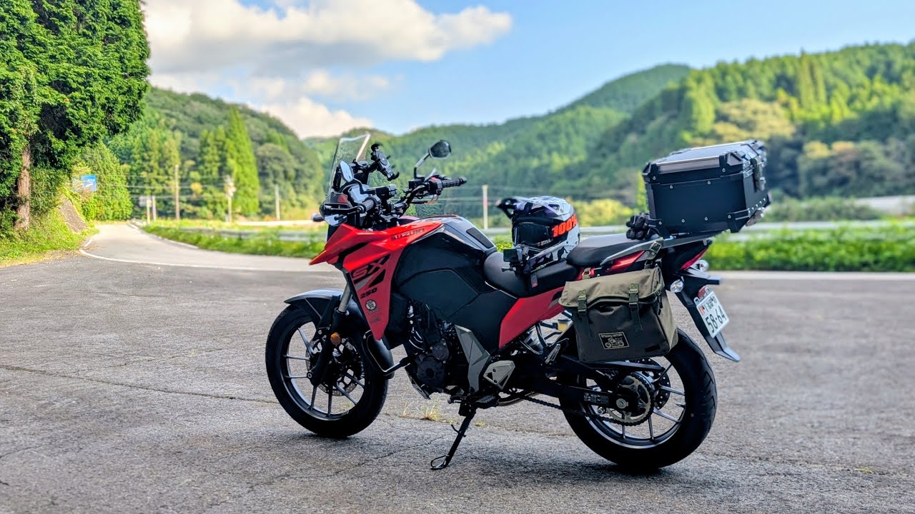 #vストローム250sx　２年乗りながら決めた僕好みな仕様が完成しました